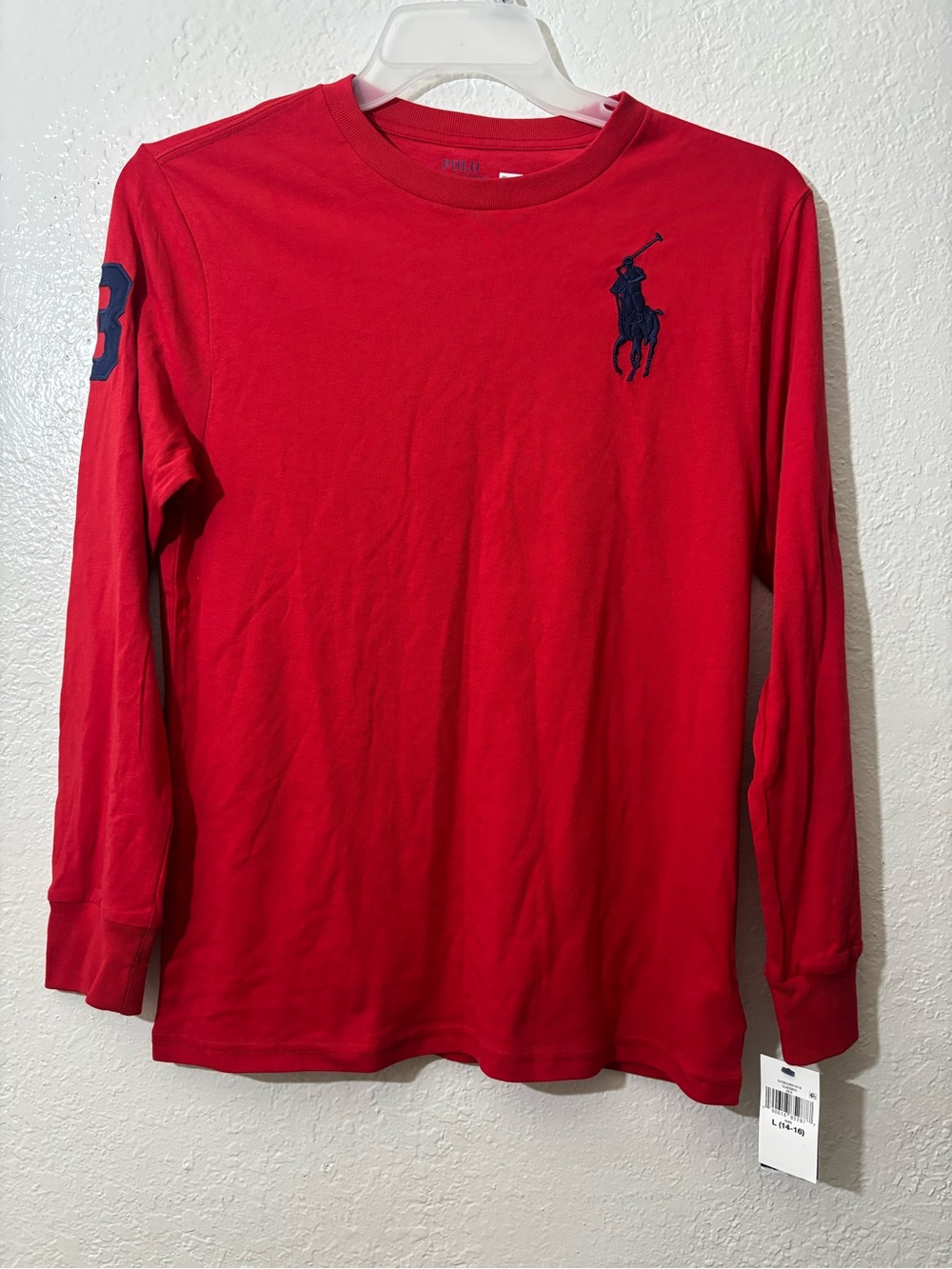 Polo by Ralph Lauren kids Red Long-Sleeve Logo Tee